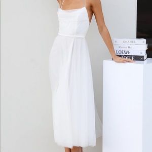 NWT Hello Molly - Signal My Way Midi White Dress